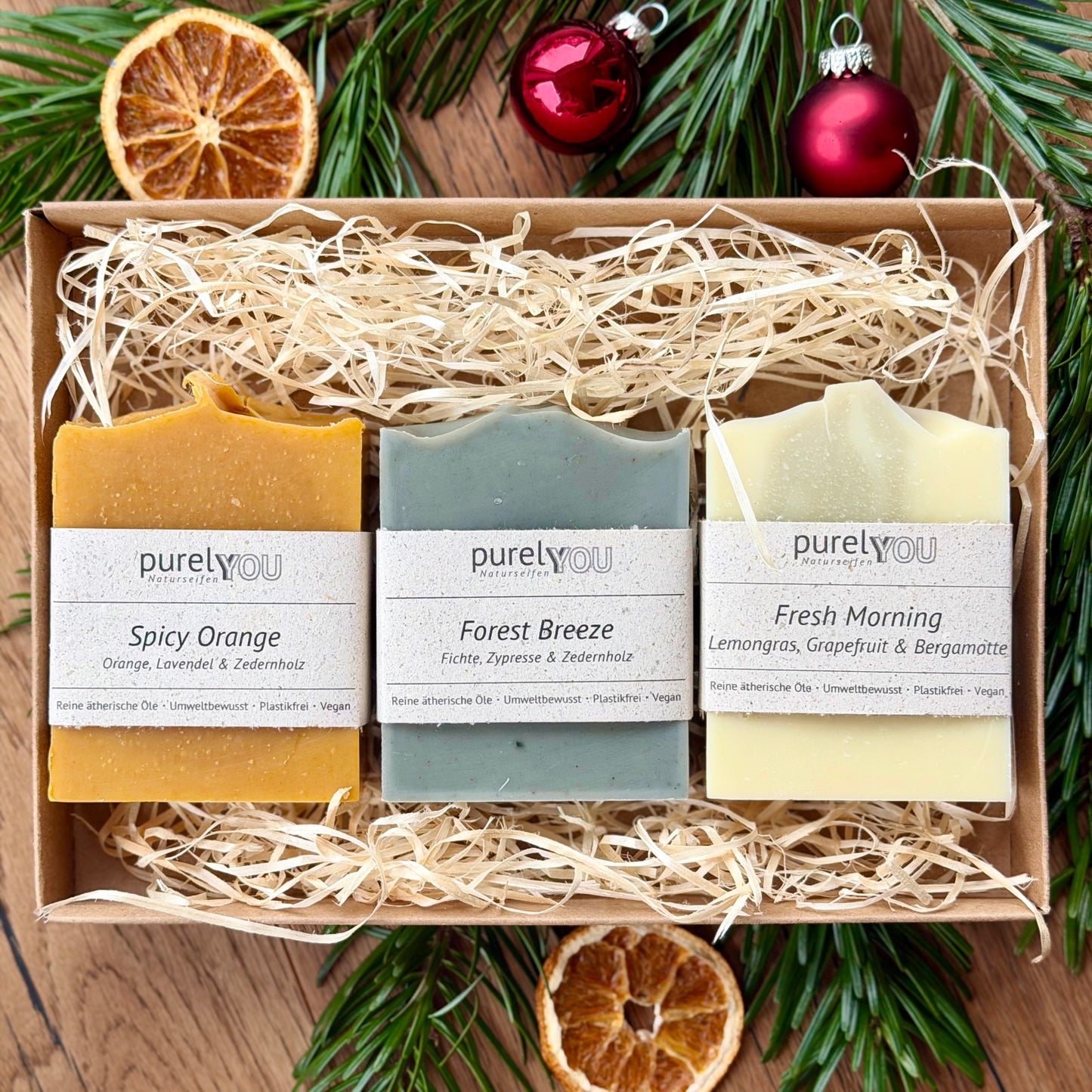 Festliches Seifen-Trio